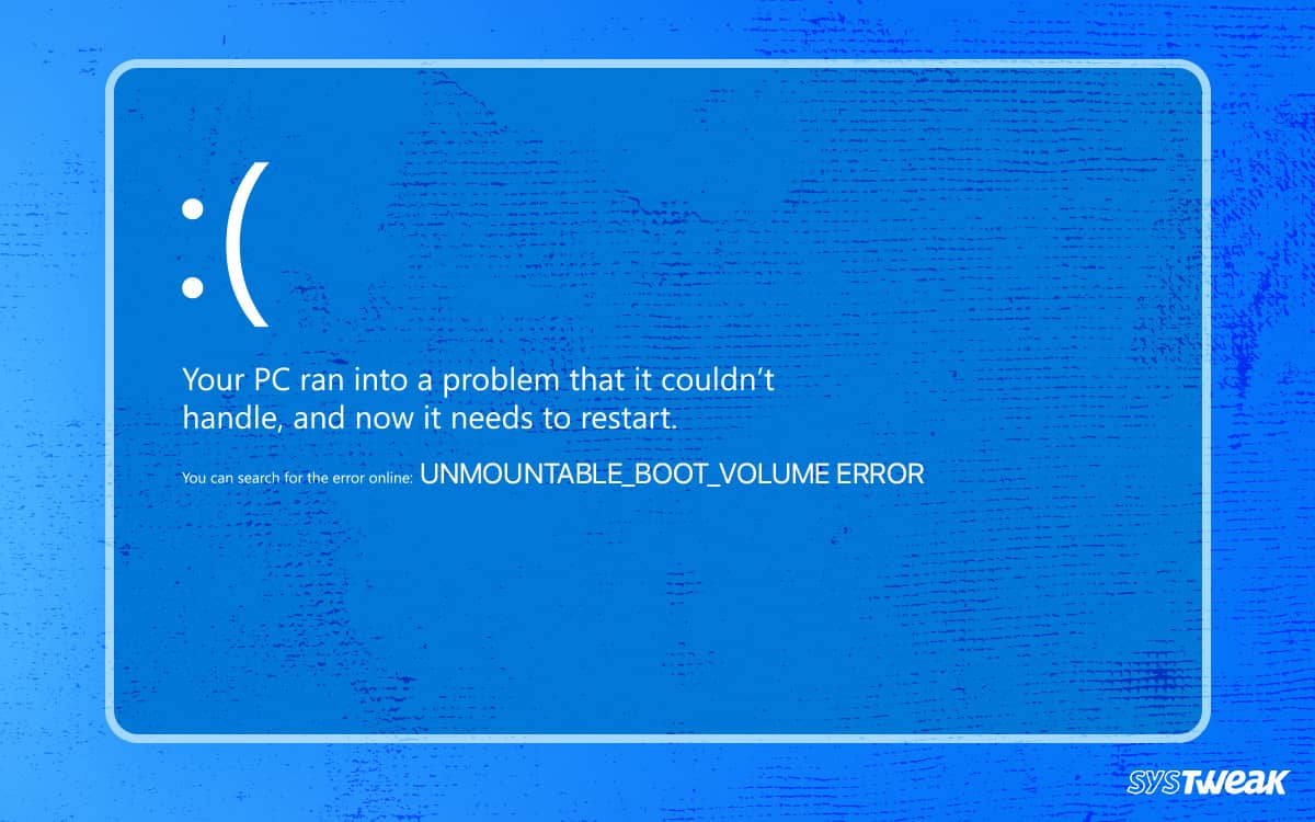 HOW-TO-FIX-UNMOUNTABLE BOOT VOLUME ERROR