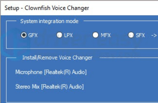 Popup to check Clownfish Allowed Microphone