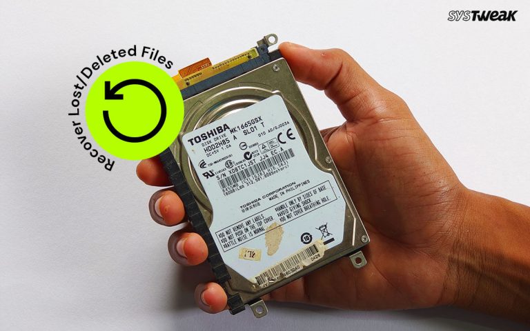 Toshiba Hard Drive Recovery