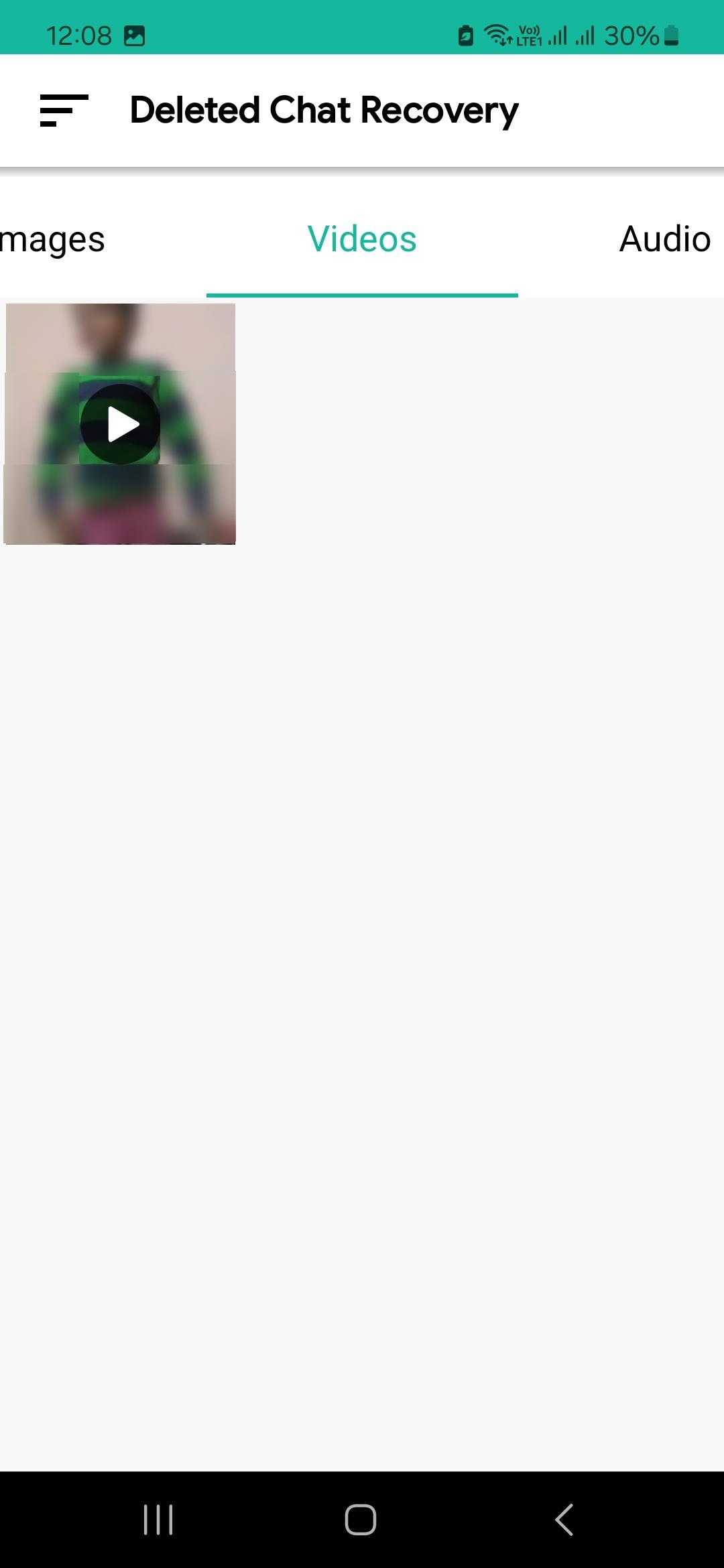 Deleted Chat Recovery Video Tab