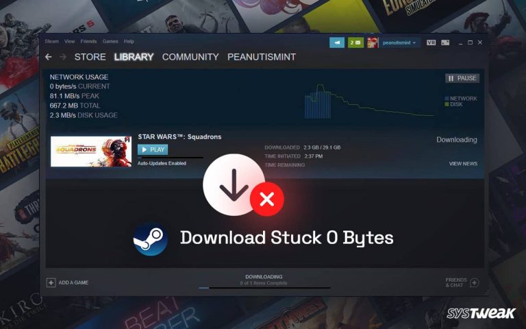 Steam Download Stuck at 0 Bytes