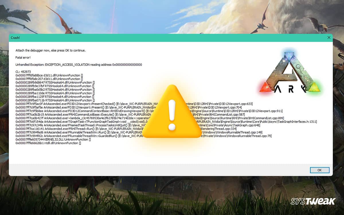 ARK Survival Ascended Crashing on Windows PC