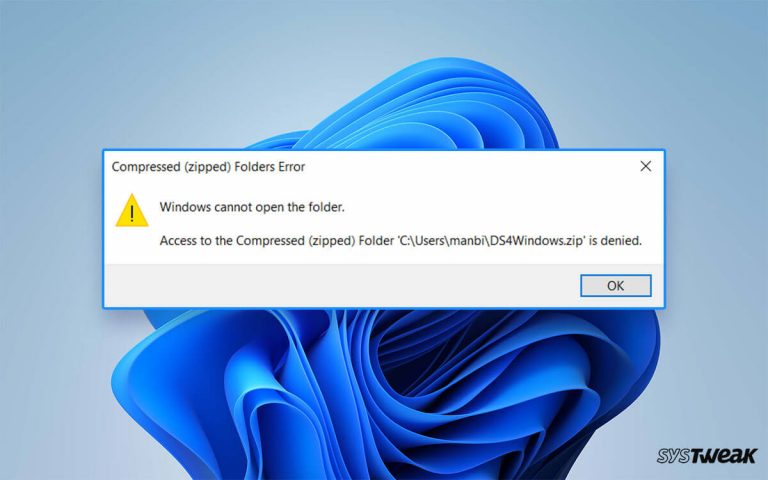 Windows Cannot Open the Folder