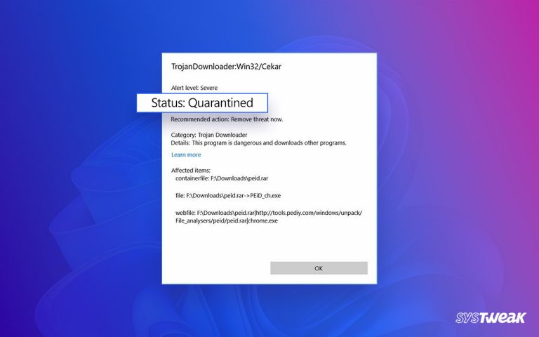 Restore Quarantined File From Windows Defender