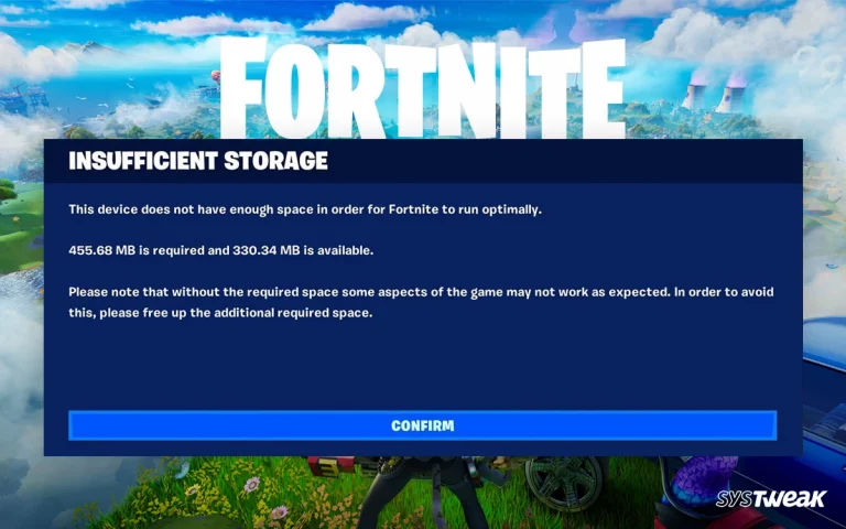 Fortnite-Insufficient-Storage-Error