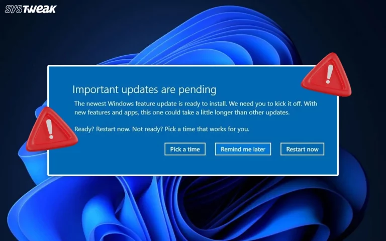 Windows Updates Stuck on Pending Install Download