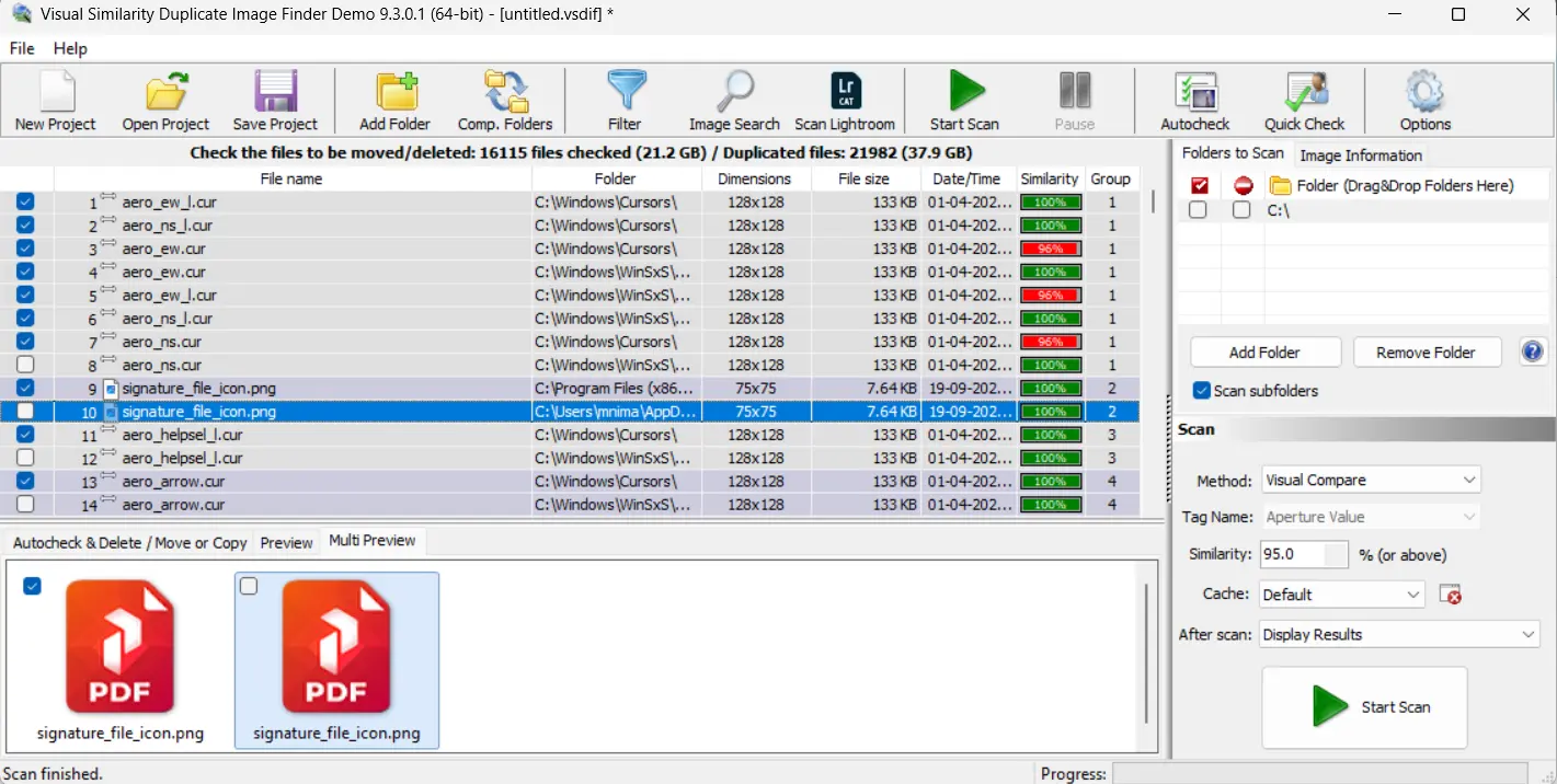 Visual Similarity Duplicate Image Finder